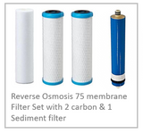 STANDARD RO Filter Replacement Pack with 75 Membrane (fits 50, 75, 80 gpd)