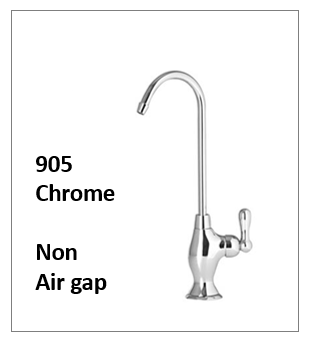 A Traditional Style Reverse Osmosis Faucet Shiny Chrome Non Air Gap