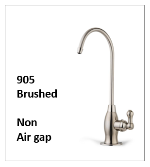 A Traditional Style Reverse Osmosis Faucet Brushed NickelNon Air Gap