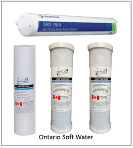 PENTAIR GRO-75 Reverse Osmosis Complete Filter Pack with 75 Membrane